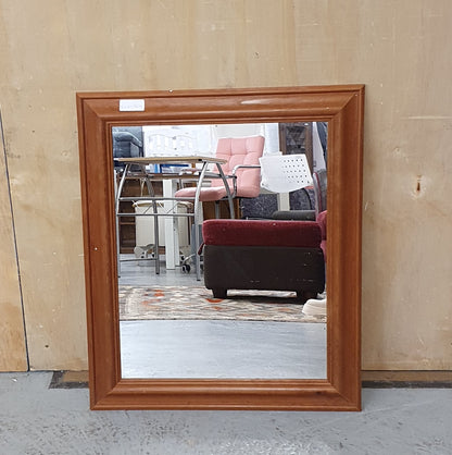 Square Wood Varnished Mirror - EL101764