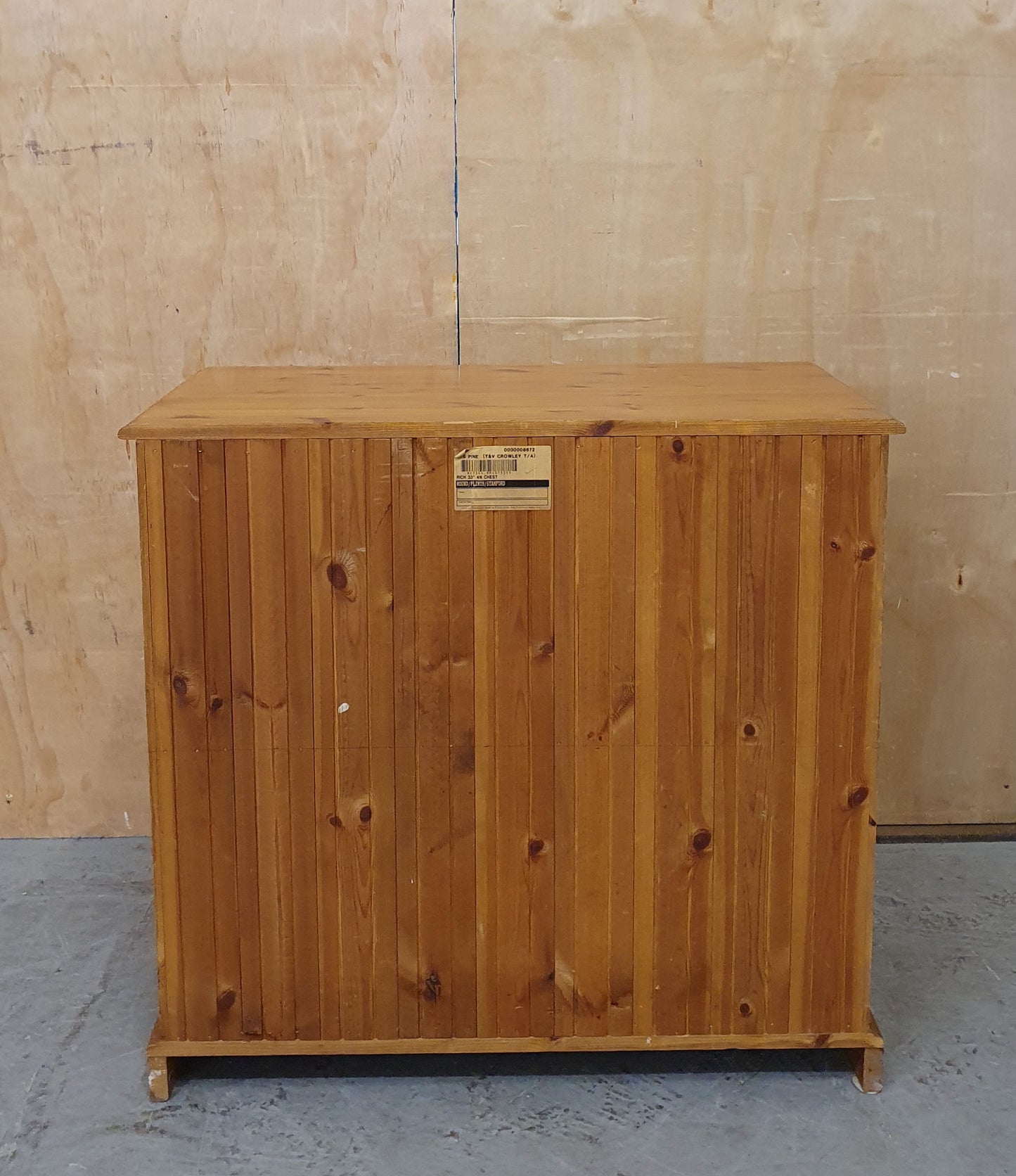 4 Drawer Pine Chest of Drawers - 104877