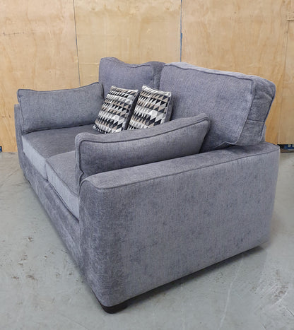 Grey Soft Fabric 2 Seater Sofa with Removable Cushions - 104040