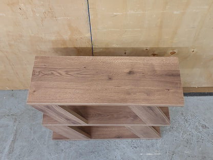 Wood Slim Side Table with Slanted Panel Sides - EL104220