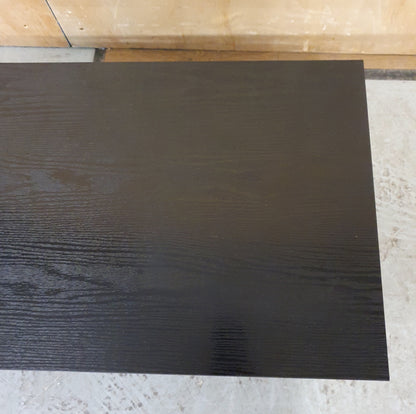 Black Gloss Low Wood Coffee Table with Hollow Middle - EL103953