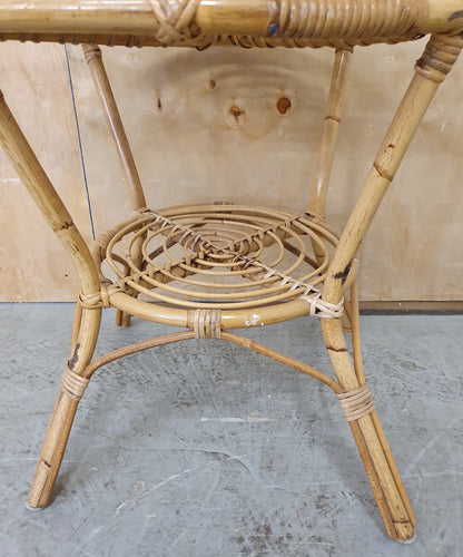 2 Tier Round Rattan Coffee Table - 104187