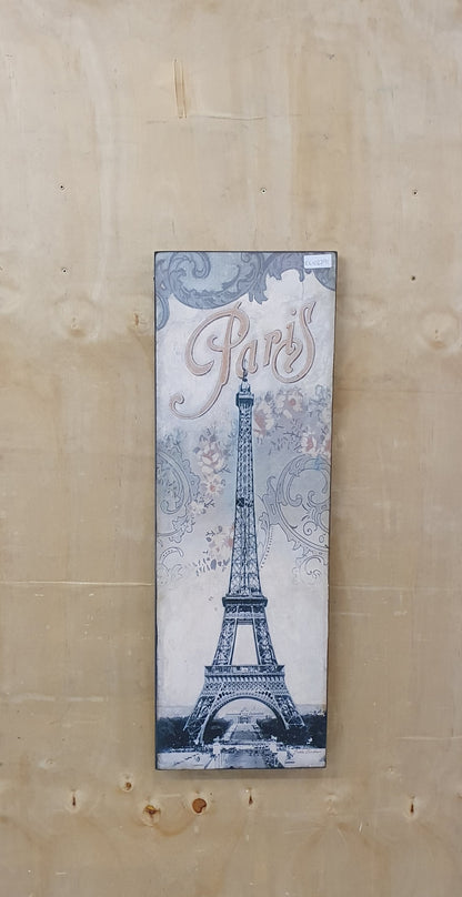 PARIS EIFFEL TOWER Art print Mounted onto Wooden Board - EL102291