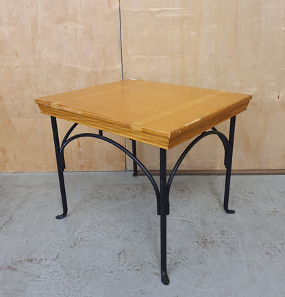 Wooden Top Coffee Table with Black Metal Frame - EL103998