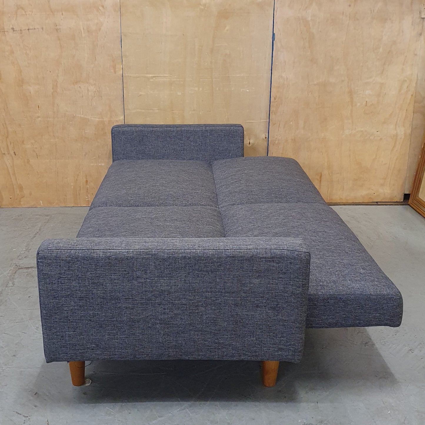Grey 2 Seater Clik-Clak Sofa Bed - 104868