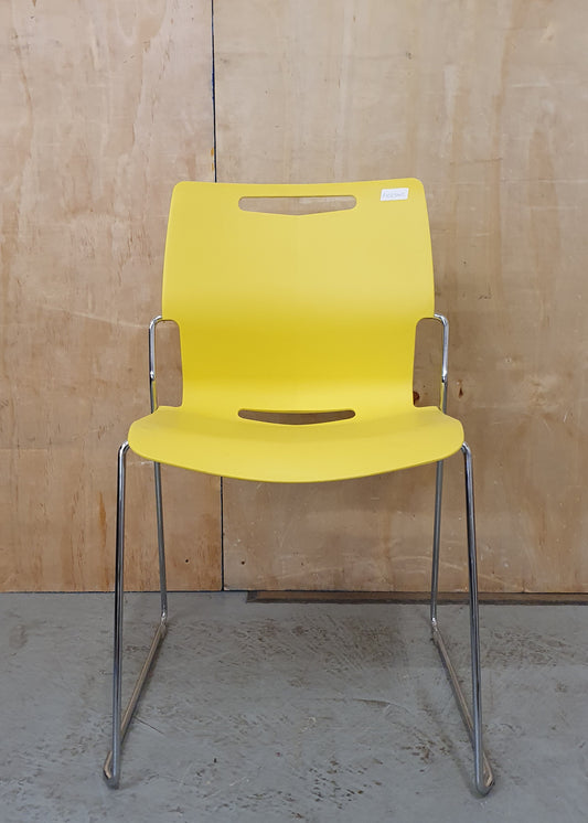 PINEAPPLE TOUCH CHAIR Mustard Yellow Recyclable Polypropylene Seats - P102540