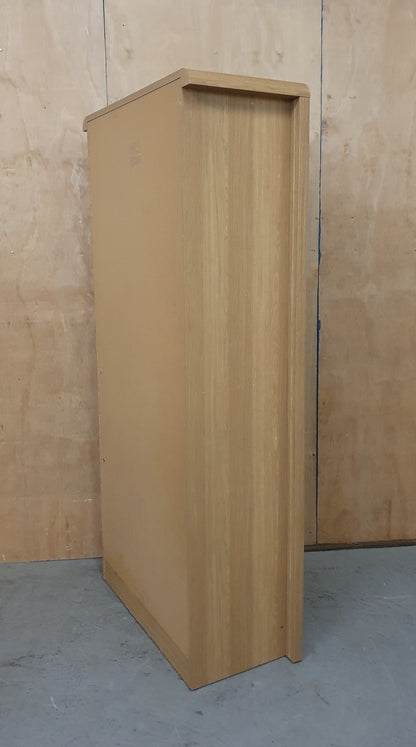 Large Tall Wood Bookcase with 2 Bottom Drawers - EL104912