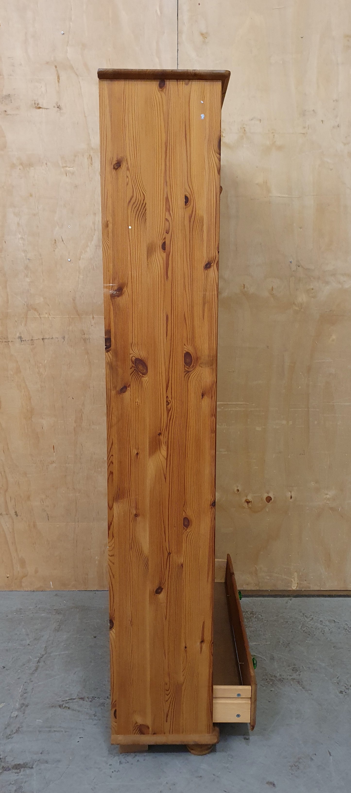 Tall Pine Bookcase with Bottom Drawer - 104848