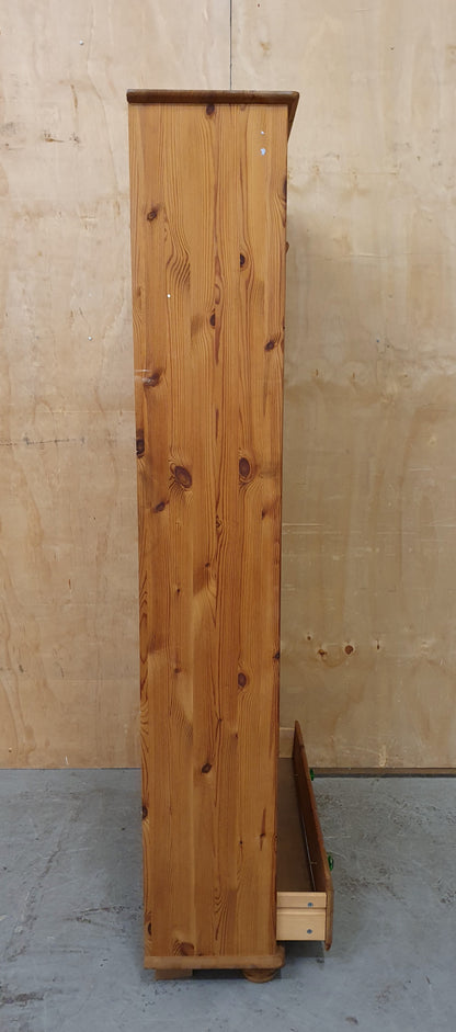 Tall Pine Bookcase with Bottom Drawer - 104848