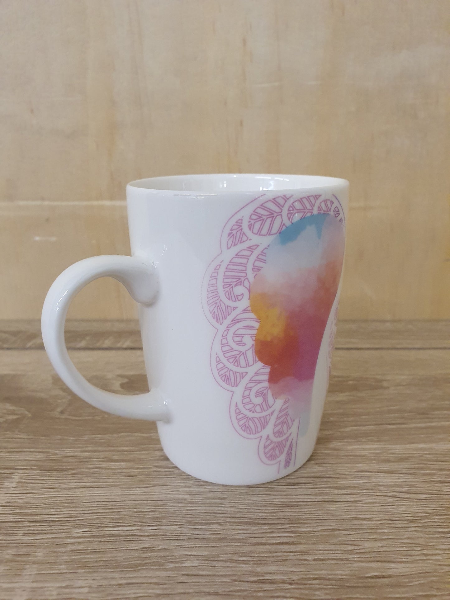 Single Pink/White "The love between mother and daughter is forever" Mug - BB170224-12