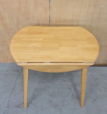 Pine Round Drop Leaf Dining Table - 104885