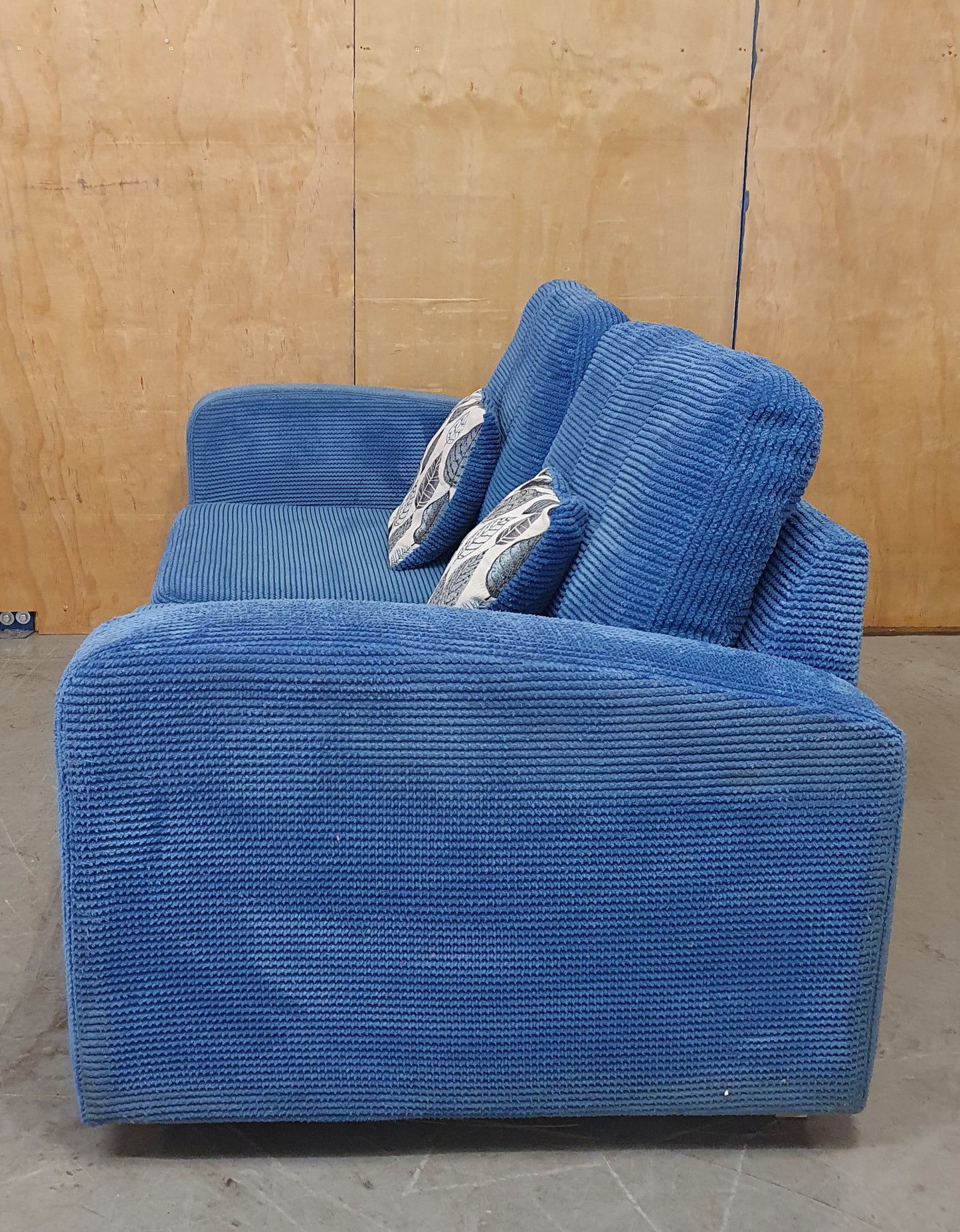 DFS Blue Soft Fabric Sofa Bed - 104805