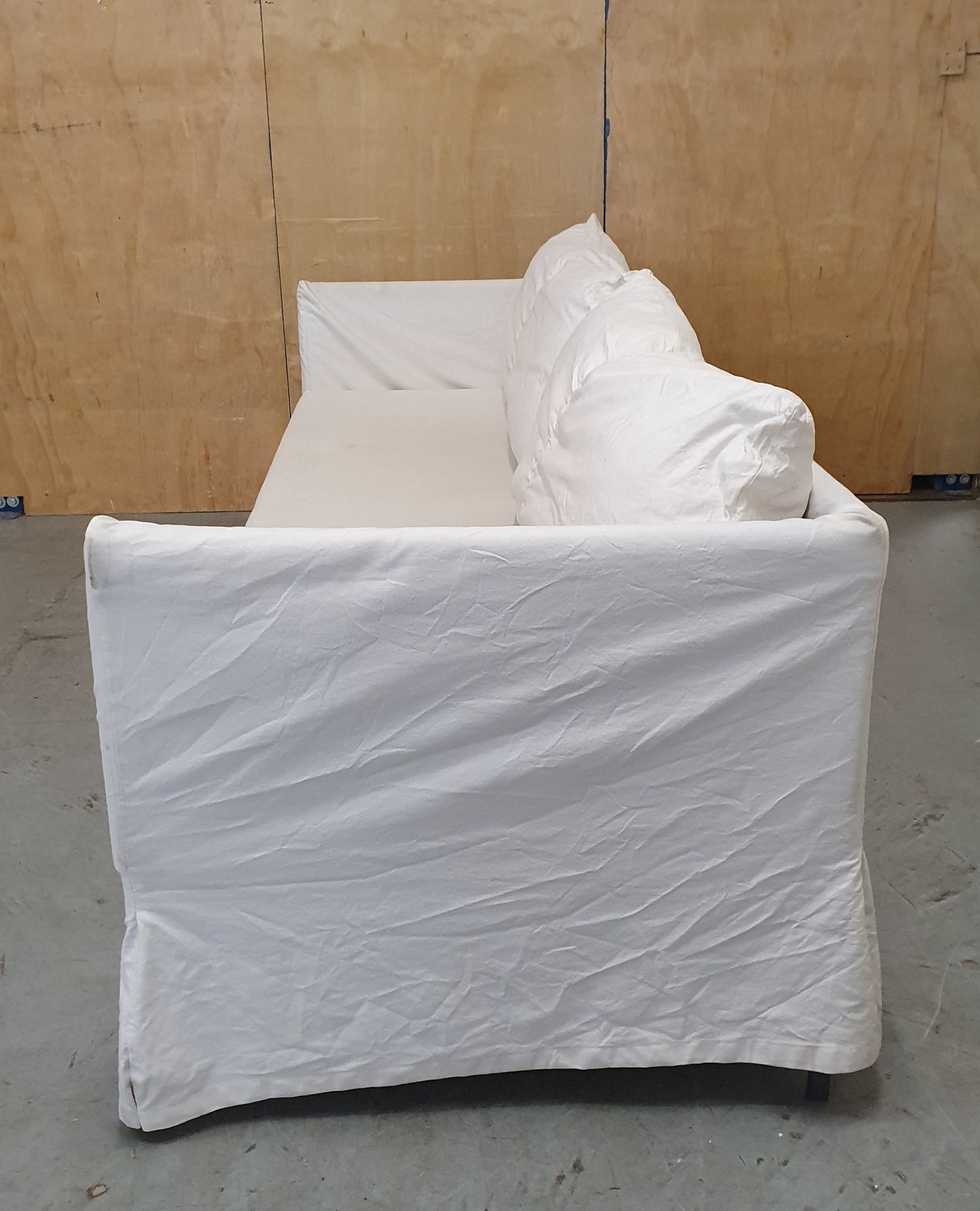 IKEA 3 Seater Cream Sofa with Removable Covers - EL104908