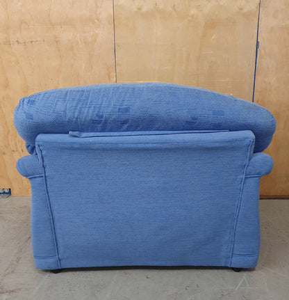 Blue Armchair with Removable Armrests and Backrest - 104156