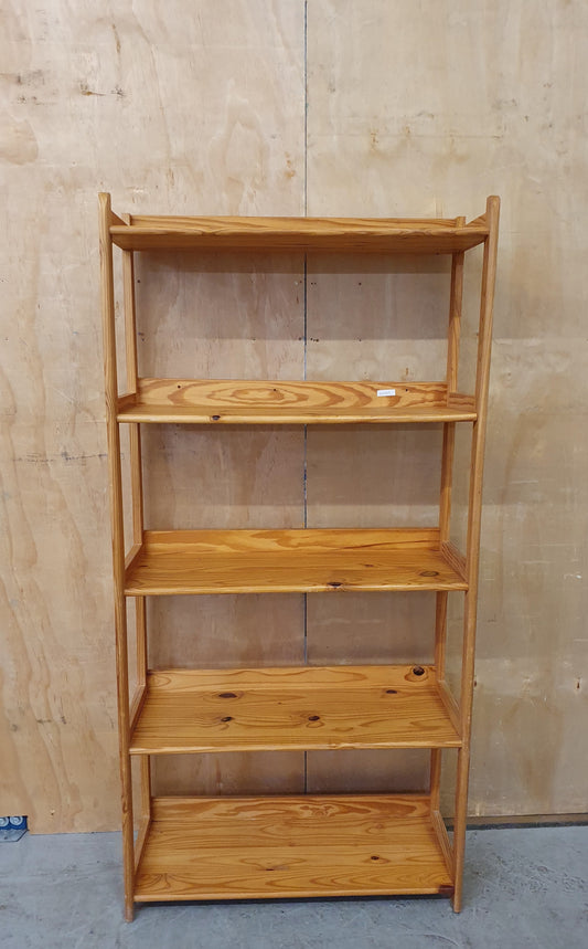 Large Wood Open Shelved Bookcase - 104005