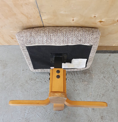4 Wooden Leg Footstool with Removable Seat Cover - EL103947