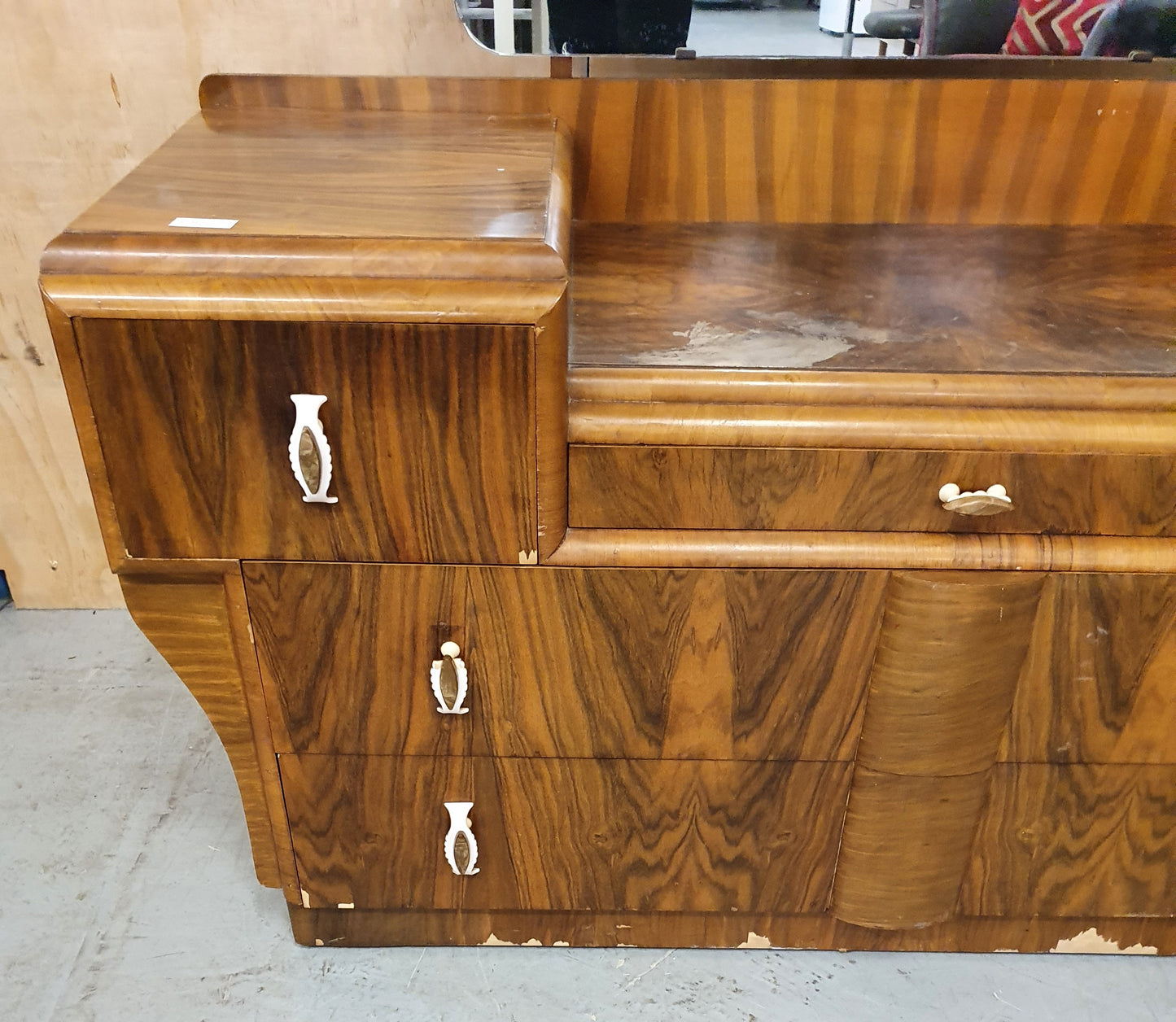 Vintage Dressing Table with Drawers and Mirror - 101659