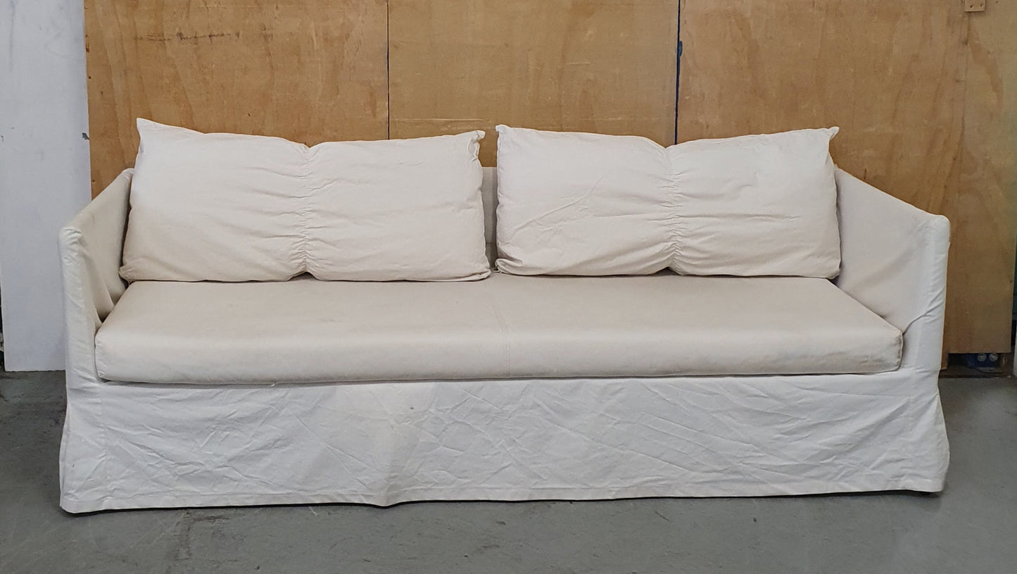 IKEA 3 Seater Cream Sofa with Removable Covers - EL104908