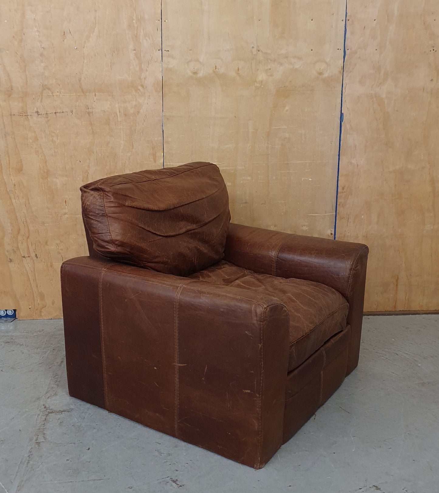 Brown Leather Armchair - 103934