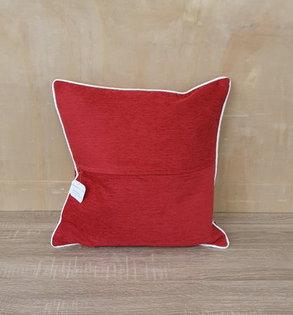 MAYRIDGES Silk Cushion Cover with Printed Design Zip - M140824-04