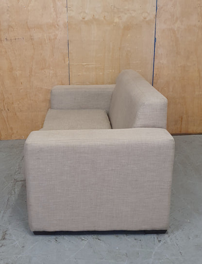 2 Seater Beige Modern Sofa - 104818