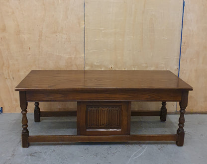 Large Mahogany Coffee Table with Centre Door - EL104936