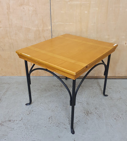 Wooden Top Coffee Table with Black Metal Frame - EL103998