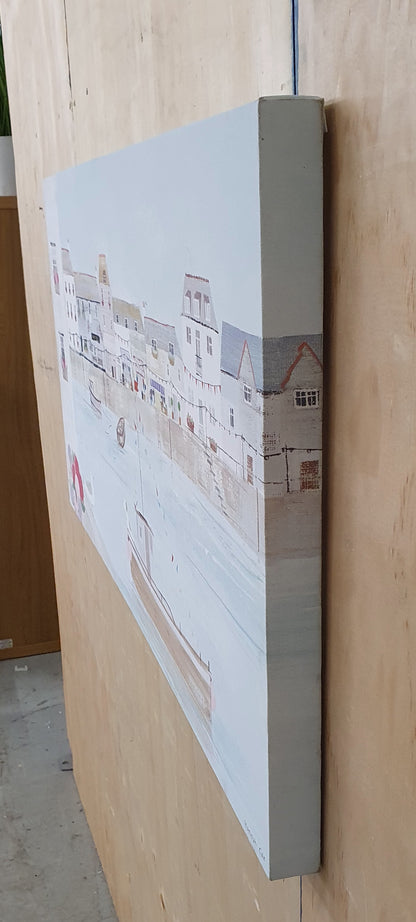 HANNAH COLE Large Seaside Print Art Canvas - EL103865