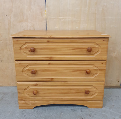 3 Drawer Wooden Chest of Drawers - 103141