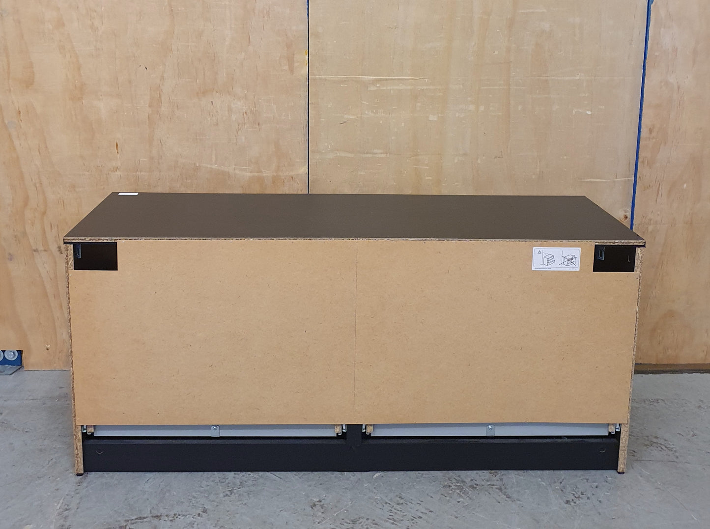 IKEA BRIMNES Black TV Stand with 2 Deep Drawers - 104783
