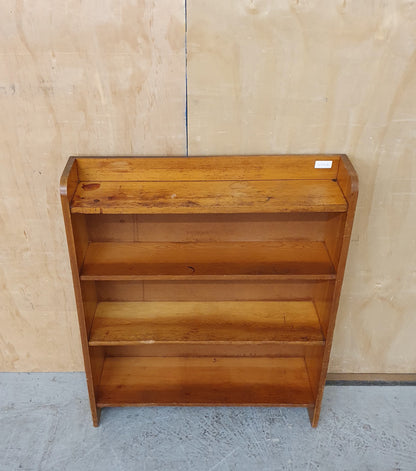 Vintage Small Wooden Bookcase with 4 Shelves - 103918