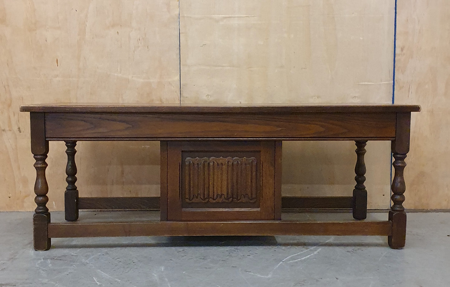 Large Mahogany Coffee Table with Centre Door - EL104936