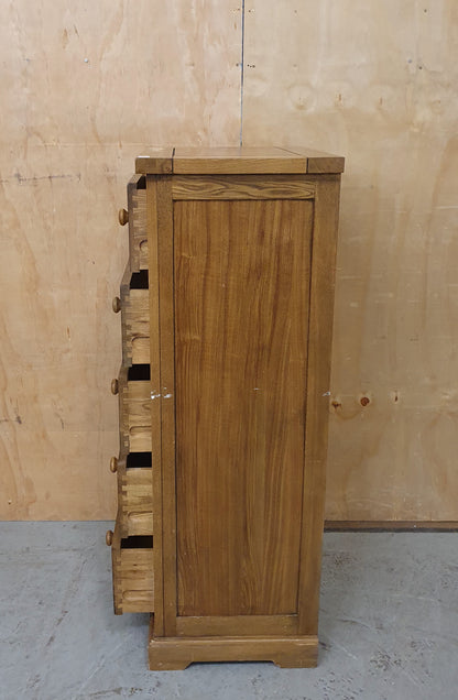 5 Drawer Wood Tallboy with Round Wood Handles - 103563