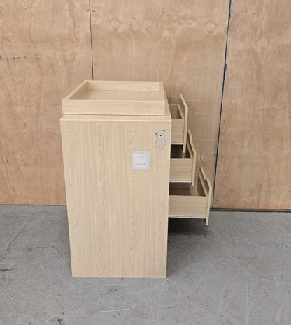 KUB Wood Baby Change Table with 3 Drawers and 1 Door - 104837