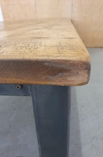 Extra Large Wood Top Conference Table with Metal Frame and Cable Holes - 104288
