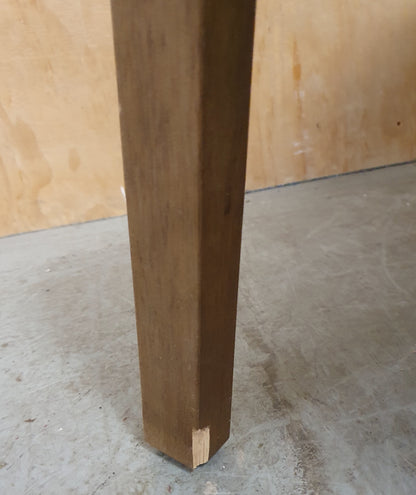 Blue Velvet Accent Armchair with Rattan Sides - 104941