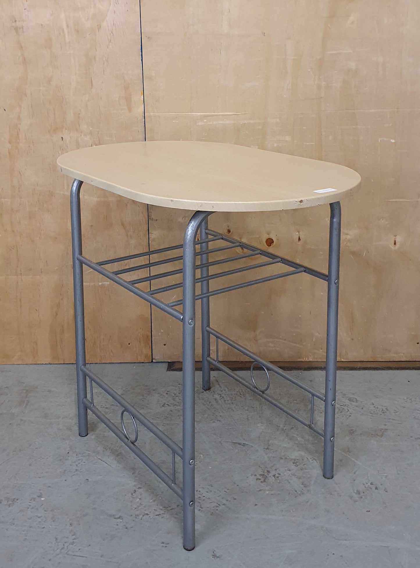 Small Kitchen Table with Chrome Frame and Shelf - EL103051