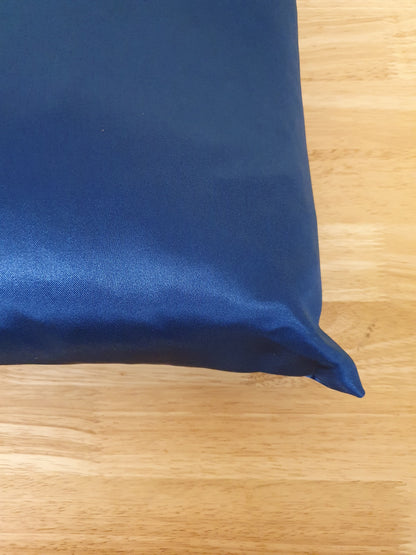 Navy Blue Silky Single Cushion - LQ100855