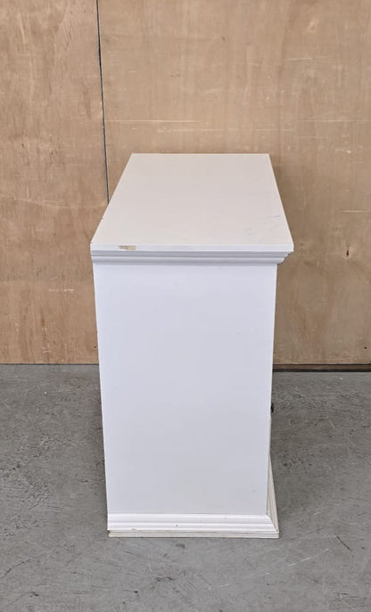 White Wood 4 Drawer Chest of Drawers - 310825-02