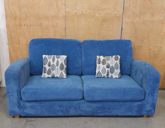 DFS Blue Soft Fabric Sofa Bed - 104805