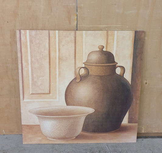 Water Jug Art Print on Wood Backing - EL104536