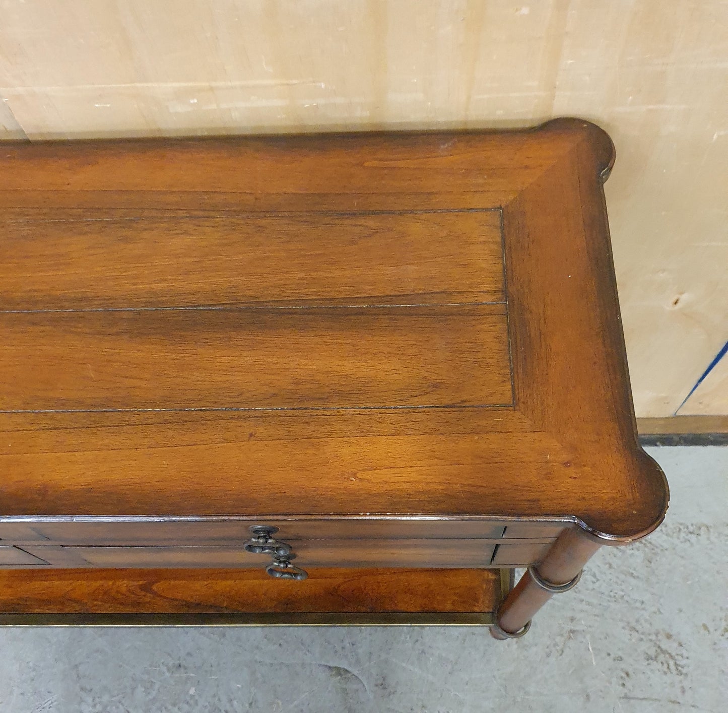 2 Tier Solid Wood Sideboard with 4 Drawers - 104767