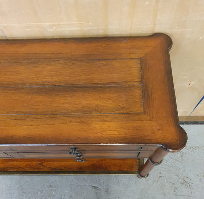 2 Tier Solid Wood Sideboard with 4 Drawers - 104767
