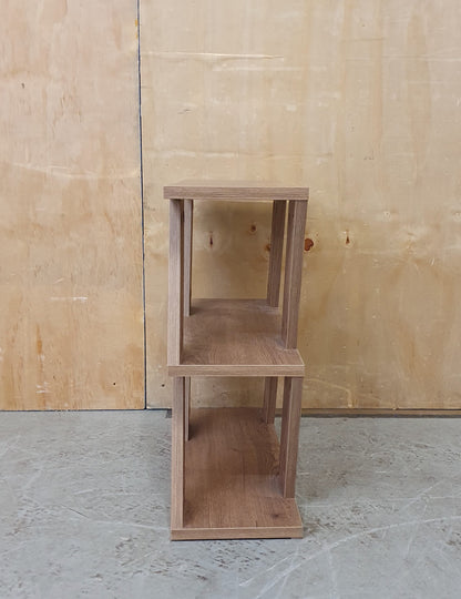 Wood Slim Side Table with Slanted Panel Sides - EL104220