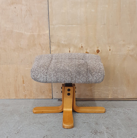 4 Wooden Leg Footstool with Removable Seat Cover - EL103947