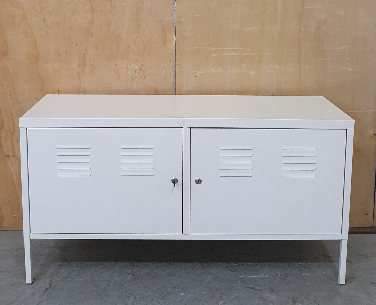 IKEA PS White Metal Lockable Cabinet - 104317