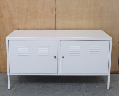 IKEA PS White Metal Lockable Cabinet - 104317