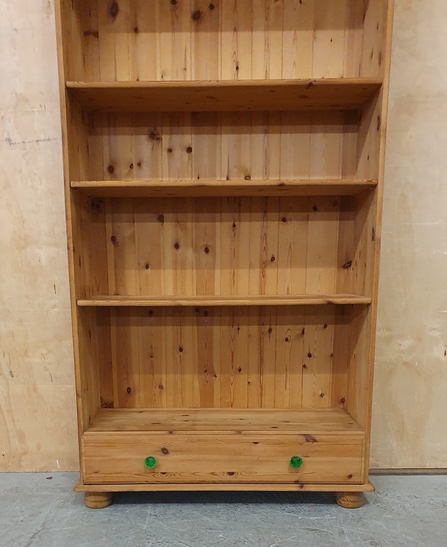 Tall Pine Bookcase with Bottom Drawer - 104848