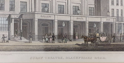 Surry Theatre, Blackfriars Road Vintage Art Print - 103757