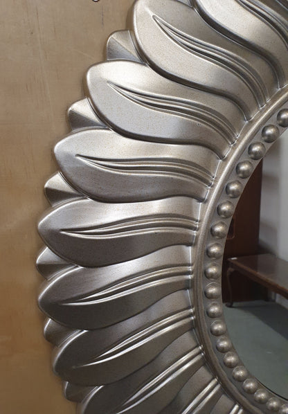 DUNELM Silver Flower Mirror - EL104519